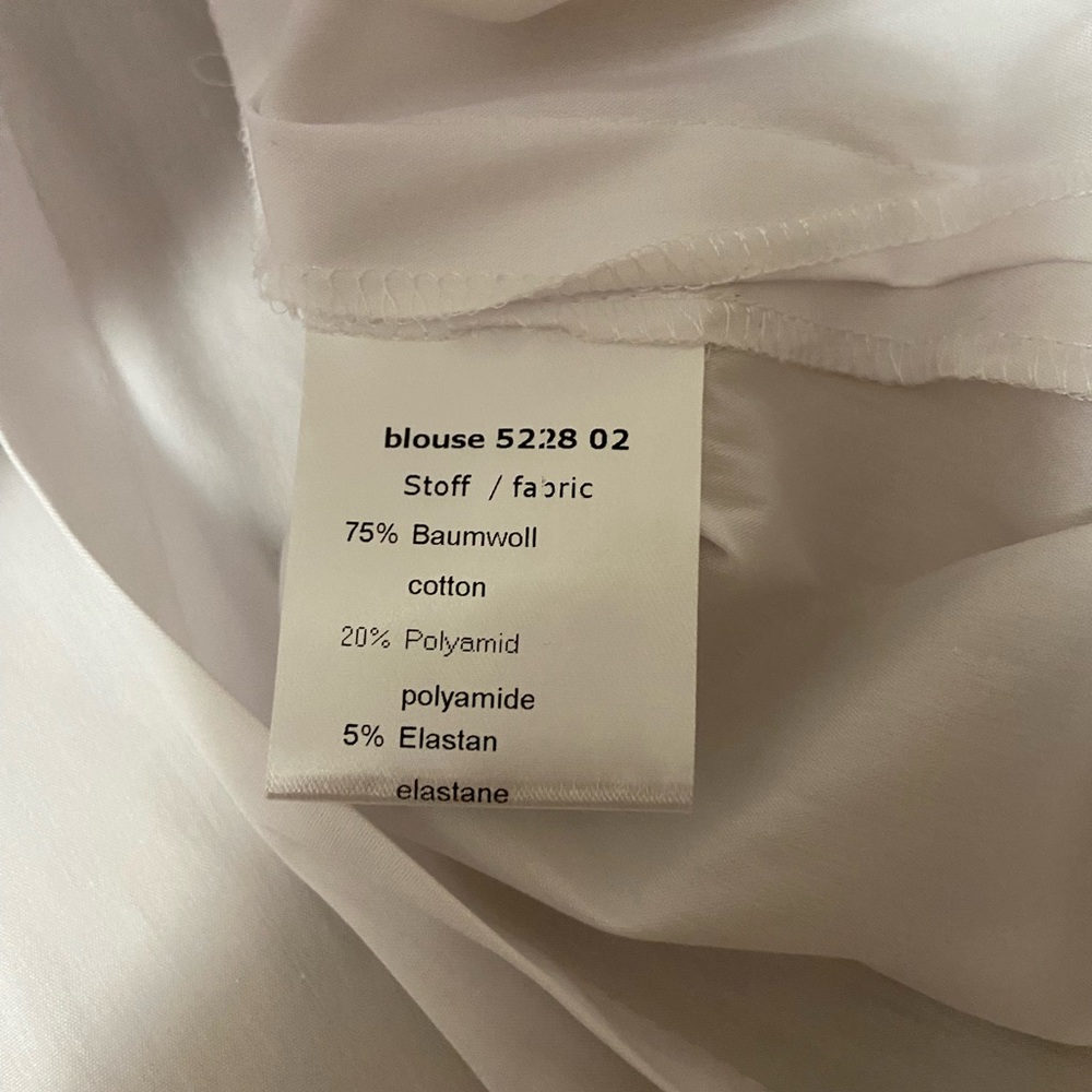 MAISON COMMON Polka dot‎ braid adorned cotton blouse  Sz M - Picture 9 of 11